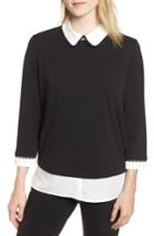 Women's Karl Lagerfeld Twofer Top - Black