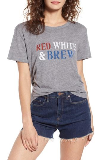 Women's Sub Urban Riot Red, White & Brew Graphic Tee - Grey
