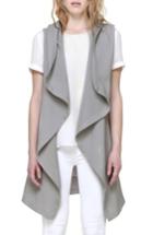 Women's Soia & Kyo Lilian Hooded Vest - Grey