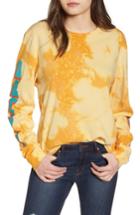 Women's Obey New World 2 Bleached Tee - Yellow