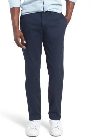 Men's Original Penguin 'p55' Slim Fit Stretch Cotton Chinos X 32 - Blue