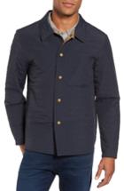 Men's Billy Reid Leroy Quilted Shirt Jacket, Size - Blue