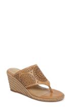 Women's Johnston & Murphy Gina Wedge Sandal M - Brown
