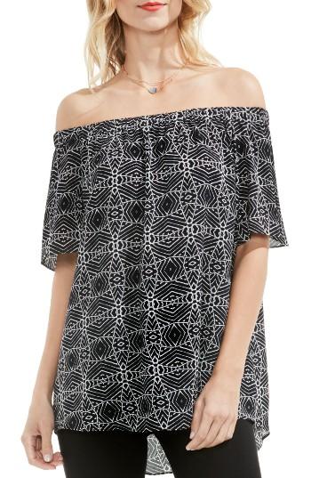 Women's Vince Camuto Graphic Off The Shoulder Blouse