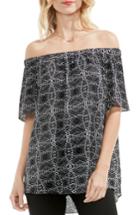 Women's Vince Camuto Graphic Off The Shoulder Blouse