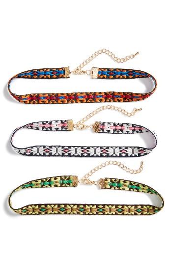 Women's Cara Set Of Three Choker Necklaces