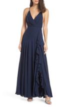 Women's Fame And Partners The Naya Ruffle Gown
