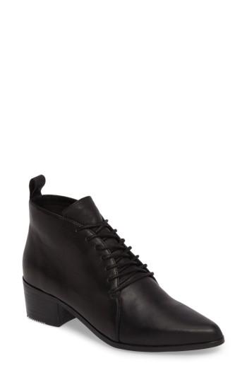 Women's Grey City Waverly Lace-up Bootie .5 M - Black