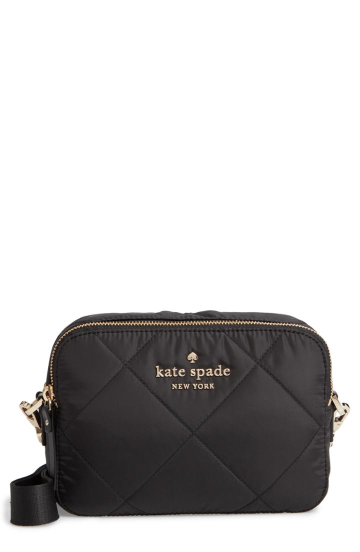 Kate Spade New York Watson Lane Quilted Amber Nylon Crossbody Bag -