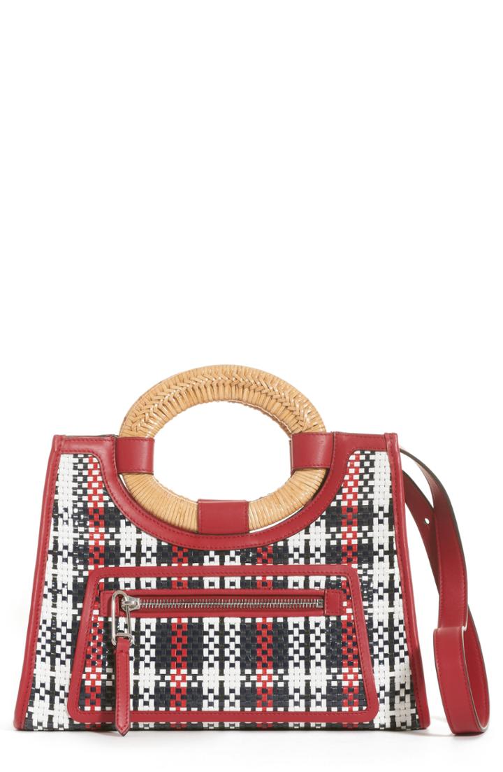 Fendi Runaway Tartan Plaid Shopper -