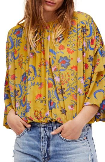 Women's Free People Wildflower Honey Top - Yellow