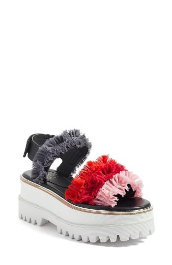 Women's Suecomma Bonnie Frill Platform Sandal