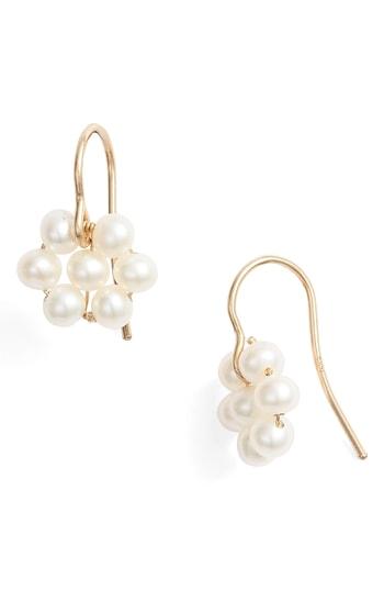 Women's Poppy Finch Cultured Pearl Flower Earrings