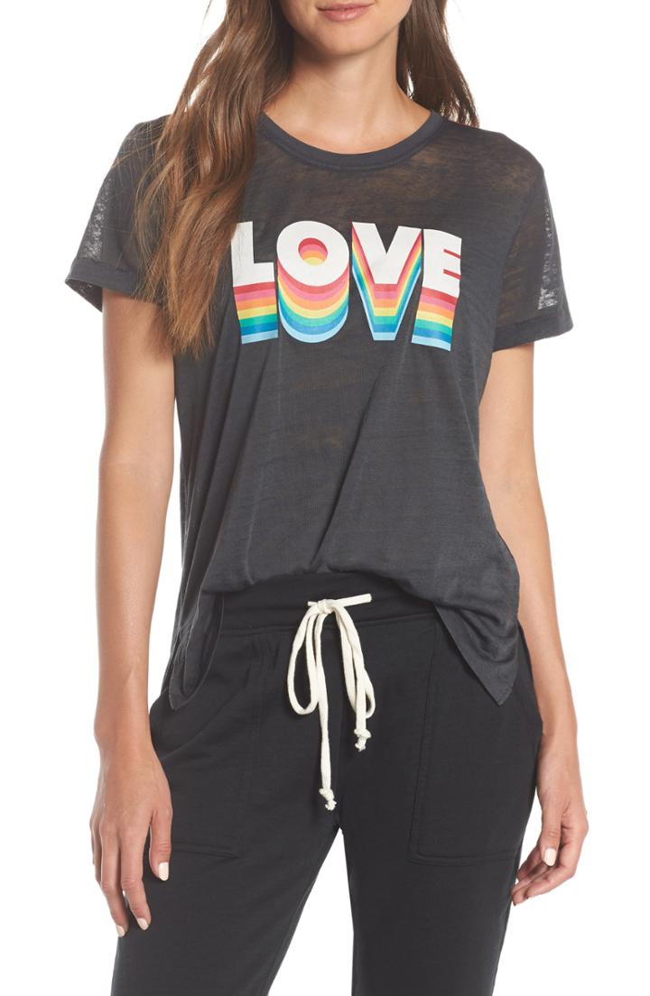 Women's Pj Salvage Pajama Tee, Size - Grey