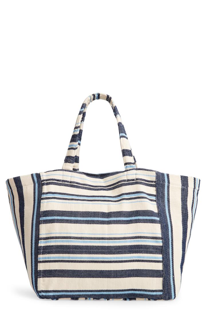 Mercado Global Blanca Woven Tote - Blue