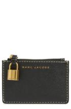Women's Marc Jacobs The Grind Leather Wallet - Black