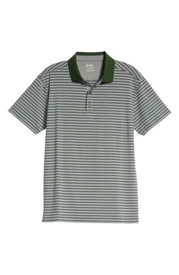 Men's Bobby Jones Rule 83 Stripe Tech Jersey Polo - Green