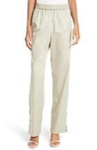 Women's Tibi Snap Side Track Pants - Green