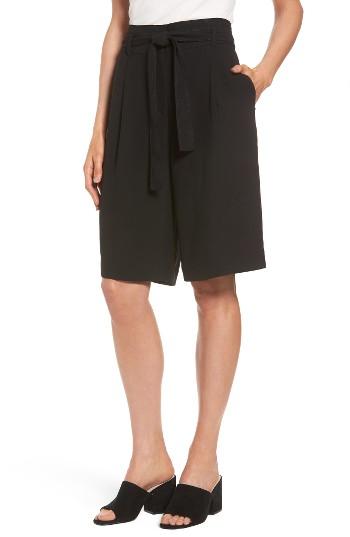 Women's Halogen Belted Wide Leg Shorts