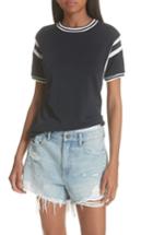 Women's T By Alexander Wang Stripe Trim Top - Blue