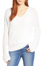 Women's Caslon Tuck Stitch V-neck Sweater - Ivory
