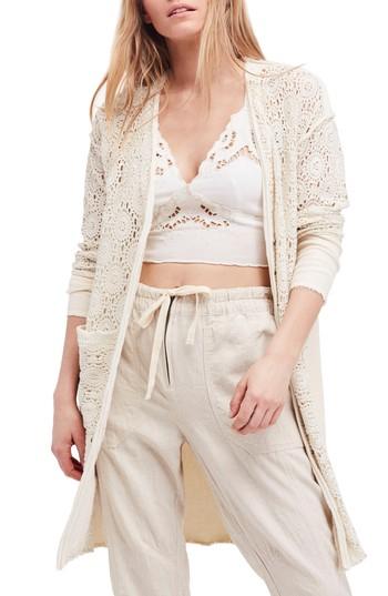 Women's Free People Runaway Cardigan - Ivory