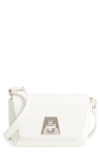 Akris Little Anouk Calfskin Crossbody Bag - White
