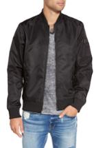 Men's The Rail Nylon Bomber Jacket, Size - Black