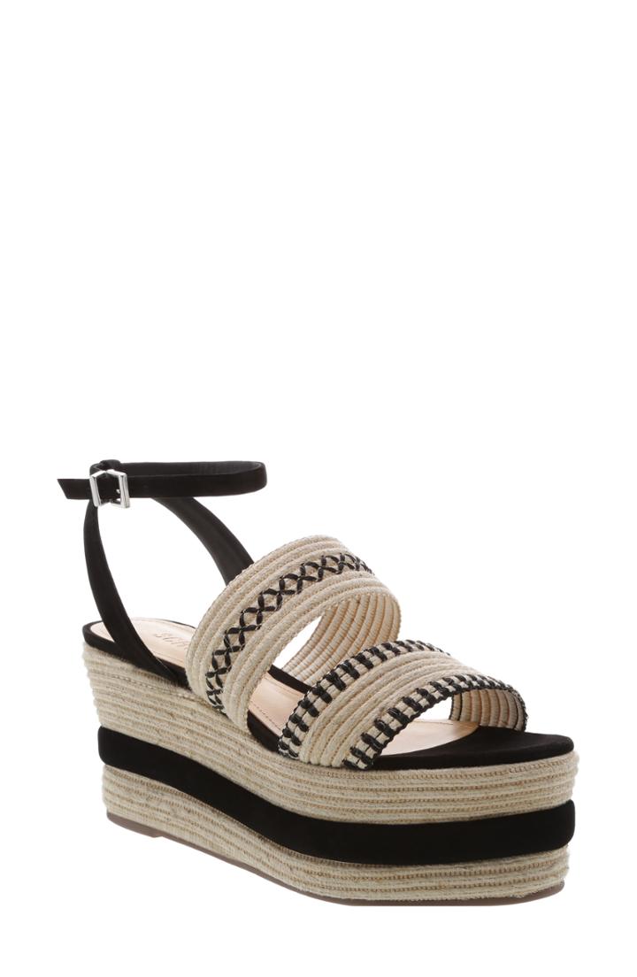 Women's Schutz Denes Platform Wedge Sandal M - Black