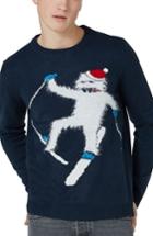 Men's Topman Skiing Yeti Sweater - Blue