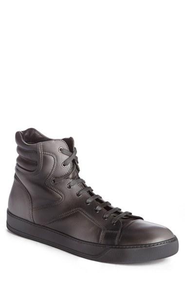 Men's Lanvin High Top Sneaker Us / 6uk - Black