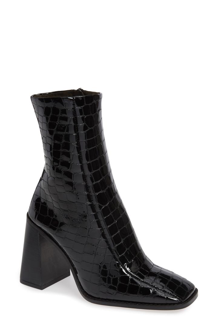 Women's Topshop Hurricane Croc Embossed Bootie