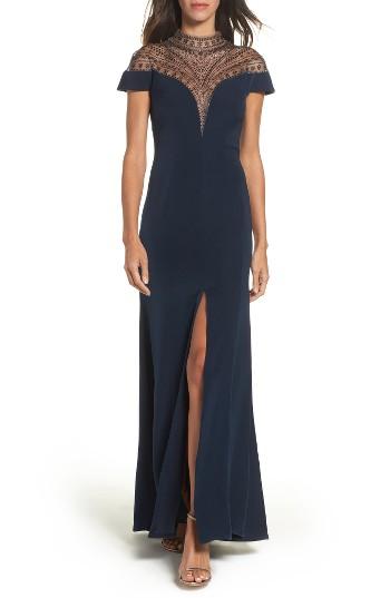 Women's Tadashi Shoji Embellished Gown - Blue