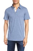 Men's Nordstrom Men's Shop Trim Fit Jaspe Polo - Blue