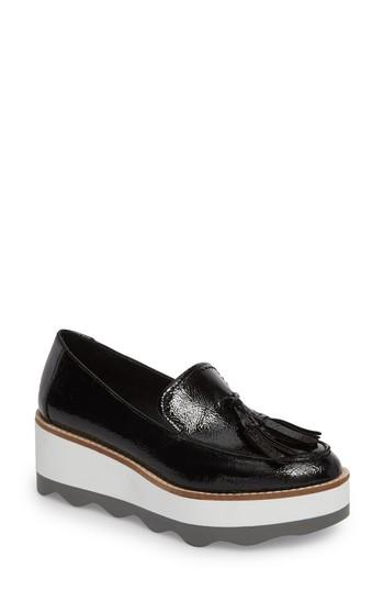 Women's Steve Madden Tread Platform Loafer M - Black
