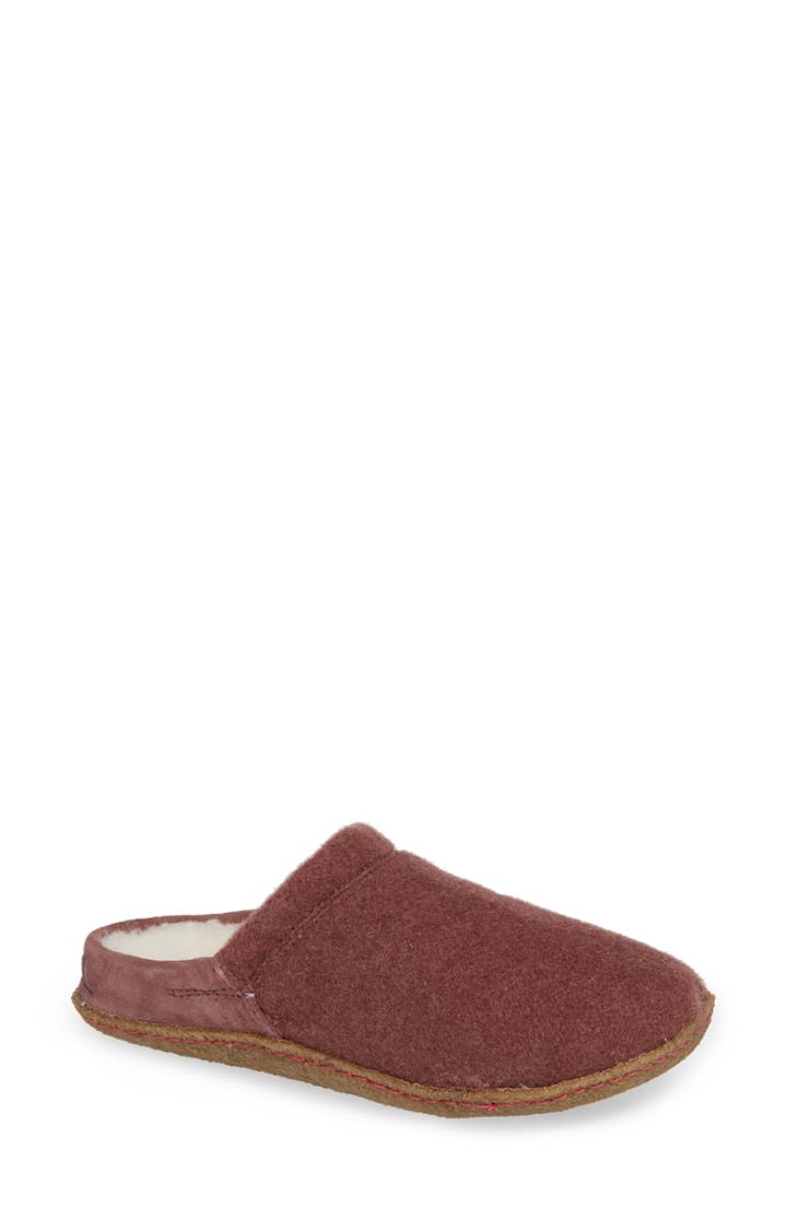 Women's Sorel Nakiska Scuff Slipper M - Red