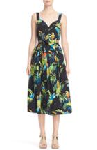 Women's Marc Jacobs Parrot Print Cotton Poplin Dress