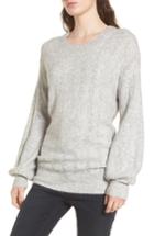 Women's Hinge Open Back Sweater, Size - Grey