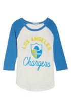 Women's Junk Food Nfl Los Angeles Chargers Raglan Tee, Size - White