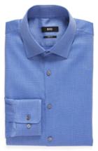 Men's Boss Sharp Fit Solid Dress Shirt .5 - L - Blue