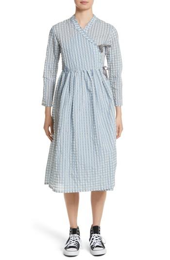 Women's Shrimps Hermione Gingham Seersucker Dress - Blue