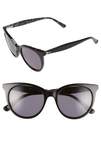 Women's Ted Baker London 51mm Cat Eye Sunglasses - Black
