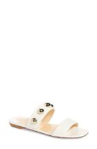 Women's Christian Louboutin Simple Bille Ornament Slide Sandal Us / 36eu - White