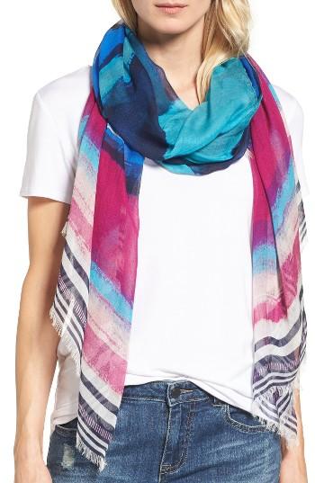 Women's Halogen Multimedia Stripe Scarf