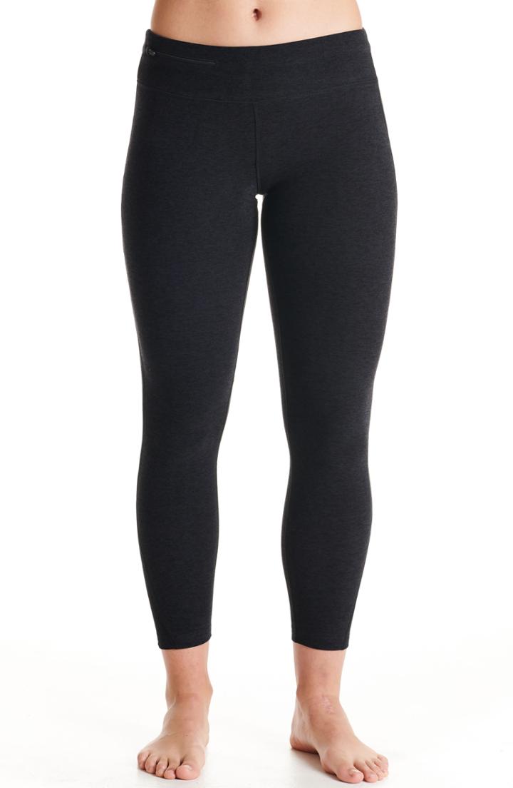 Women's Oiselle Lux Flow Crop Leggings - Black