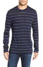 Men's James Perse Stripe Wool Sweater (m) - Blue