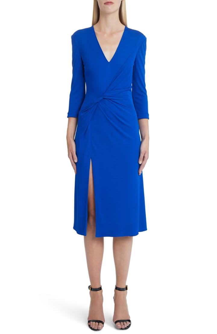 Women's Versace First Line Twist Detail Jersey Dress