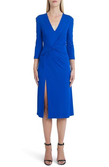 Women's Versace First Line Twist Detail Jersey Dress