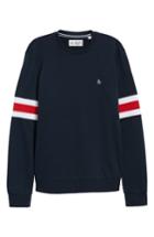 Men's Original Penguin Striped Long Sleeve T-shirt, Size - Blue
