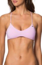 Women's O'neill Salt Walter Solids Bikini Top - Pink